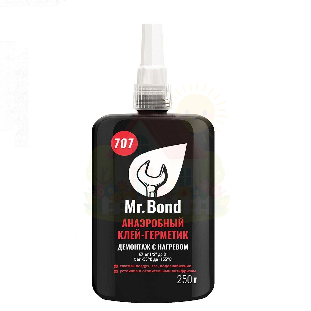 Инженерная сантехника Анаэробный клей герметик Pipal Quick Spacer Mr.Bond 707 250гр — детальное фото