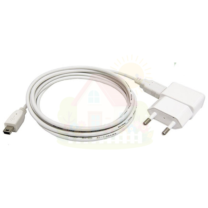 Инженерная сантехника Блок питания 5В 1А для контроллера Аквасторож mini USB, с проводом 1.8 м (арт.АК71) — детальное фото