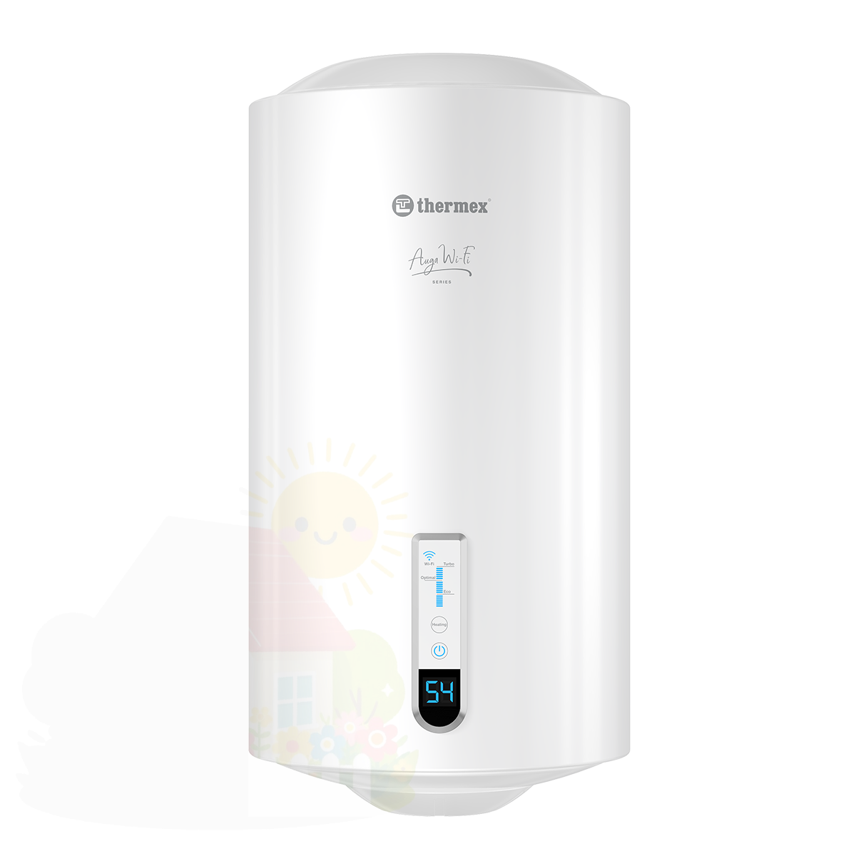 Купить Накопительный водонагреватель Thermex Auga V Slim Wi-Fi 50 — фото товара в каталоге