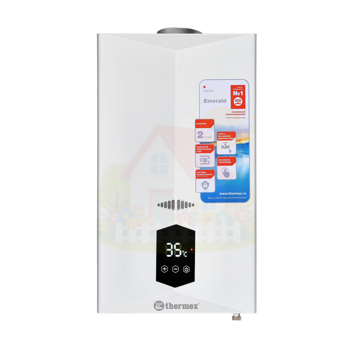 Инженерная сантехника Газовая колонка Thermex Emerald 22 MD — детальное фото