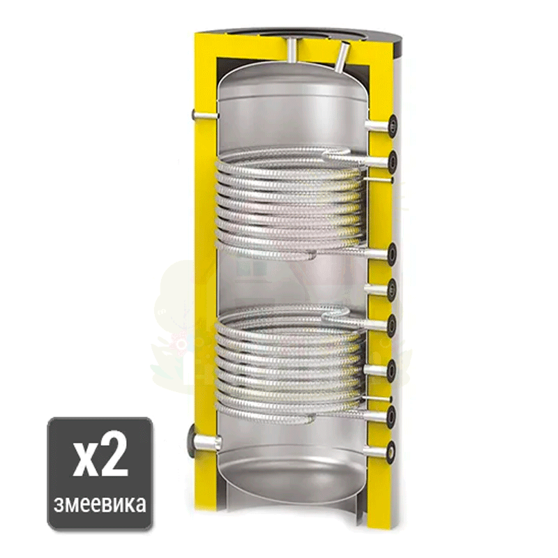 Инженерная сантехника Бойлер косвенного нагрева S-Tank Solar SS DUO 300 с двумя теплообменниками — детальное фото