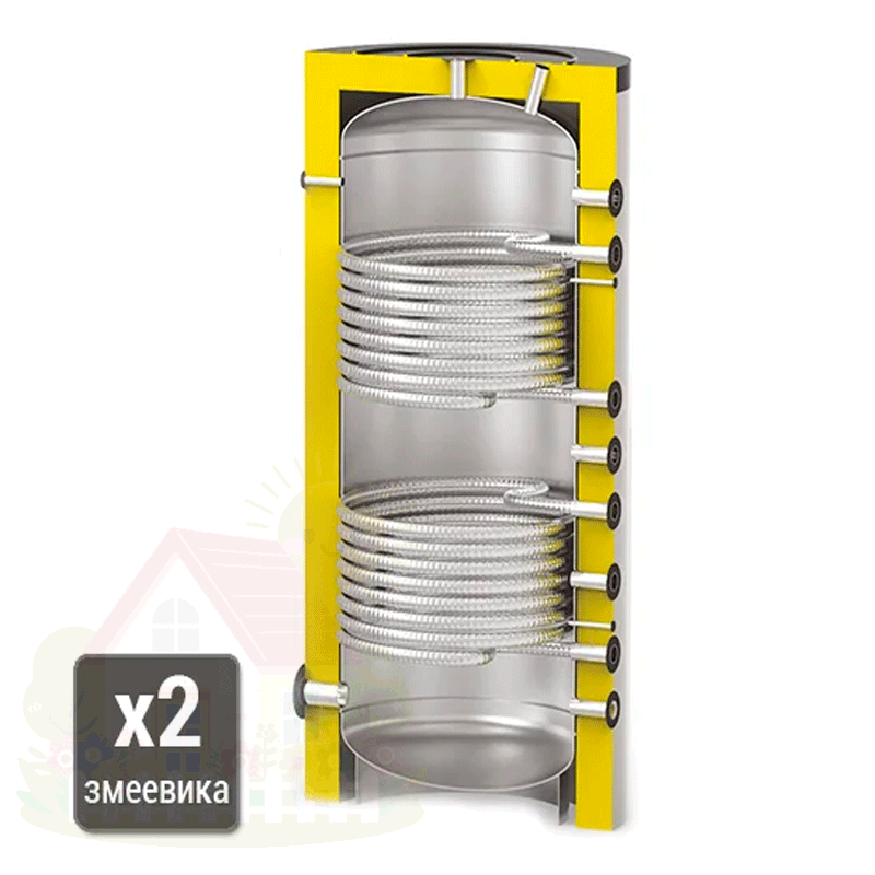 Купить Бойлер косвенного нагрева S-Tank Solar SS DUO 200 с двумя теплообменниками — фото товара в каталоге