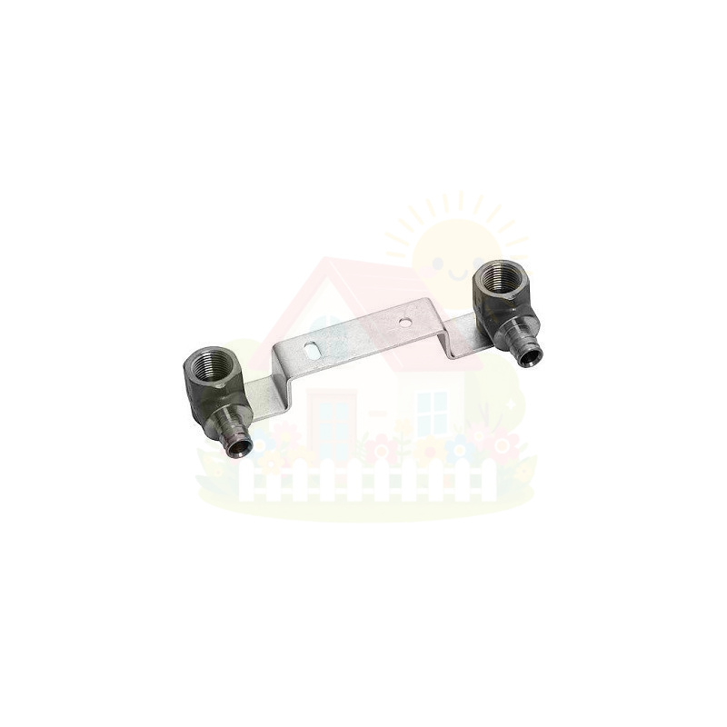 Инженерная сантехника Комплект угольников Uponor Smart Aqua QE 16 X 1/2" с монтажной планкой (АРТ. 1023037) — детальное фото
