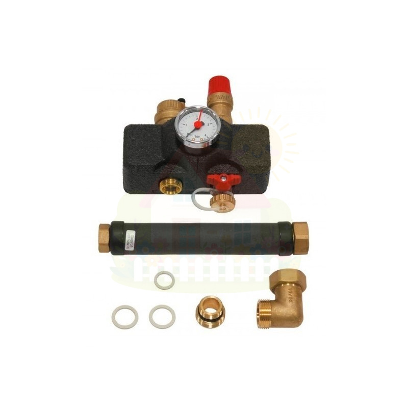 Инженерная сантехника Группа безопасности котла Vaillant 1/2" 3 бара, с манометром арт. 307591 — детальное фото