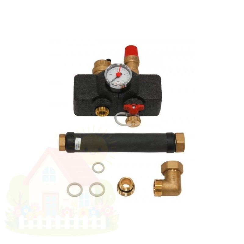 Купить Группа безопасности котла Vaillant 1/2" 3 бара, с манометром арт. 307591 — фото товара в каталоге