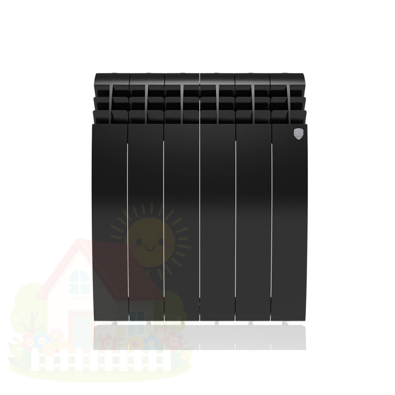 Купить Алюминиевый радиатор Royal Thermo Biliner Alum 500 (12 секций) Noir Sable — фото товара в каталоге