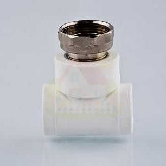Инженерная сантехника Тройник с накидной гайкой Tebo D20 x 1/2" — детальное фото