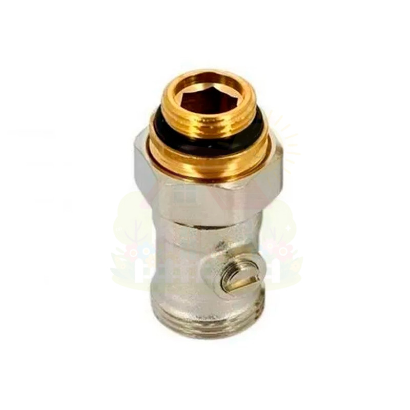Инженерная сантехника Узел нижнего подключения прямой TIM 1/2"х3/4" раздельный с шаровым затвором — детальное фото