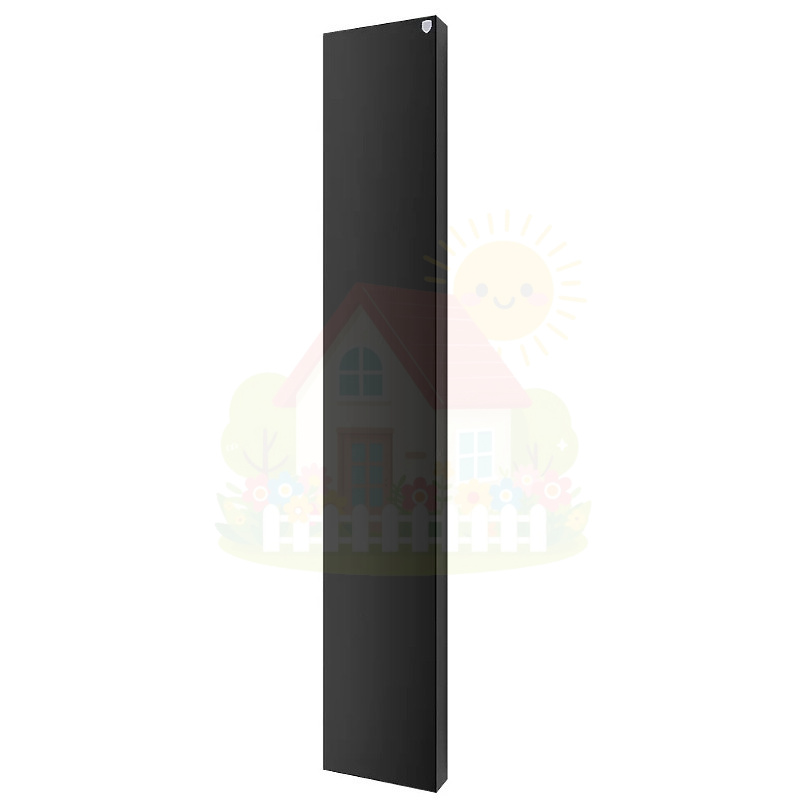 Инженерная сантехника Вертикальный дизайн радиатор Royal Thermo Flat 300-1800 Noir Sable — детальное фото