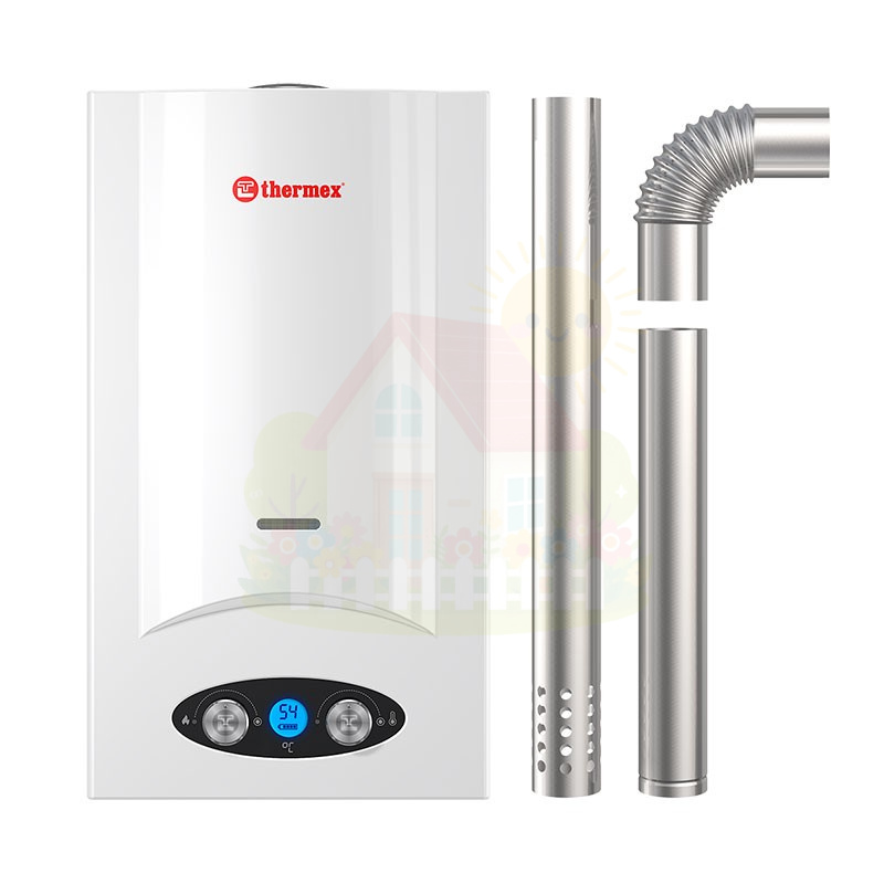 Инженерная сантехника Газовая колонка Thermex Grand Pro 20 TD труба в комплекте — детальное фото