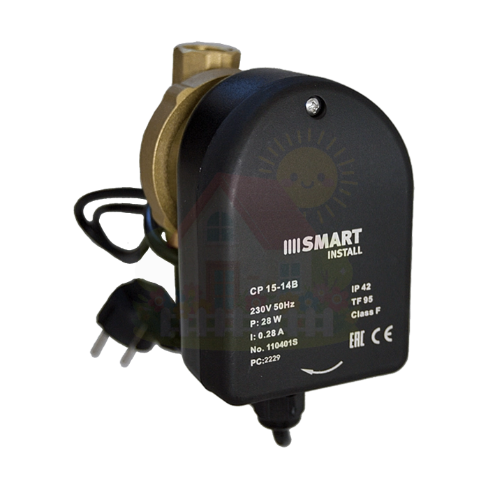 Инженерная сантехника Циркуляционный насос Smart Install CP 15-14 B 85 мм — детальное фото