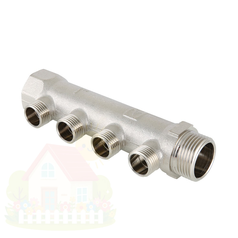 Купить Коллектор Valtec с наружной резьбой 3/4"х1/2" 2 выхода арт.VTc.500.N.0502 — фото товара в каталоге