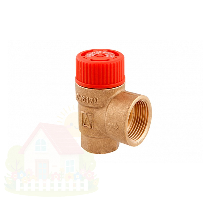 Купить Клапан предохранительный Afriso MS 1/2"x3/4" 15мм 3 бар до 50 кВт (арт.42390) — фото товара в каталоге
