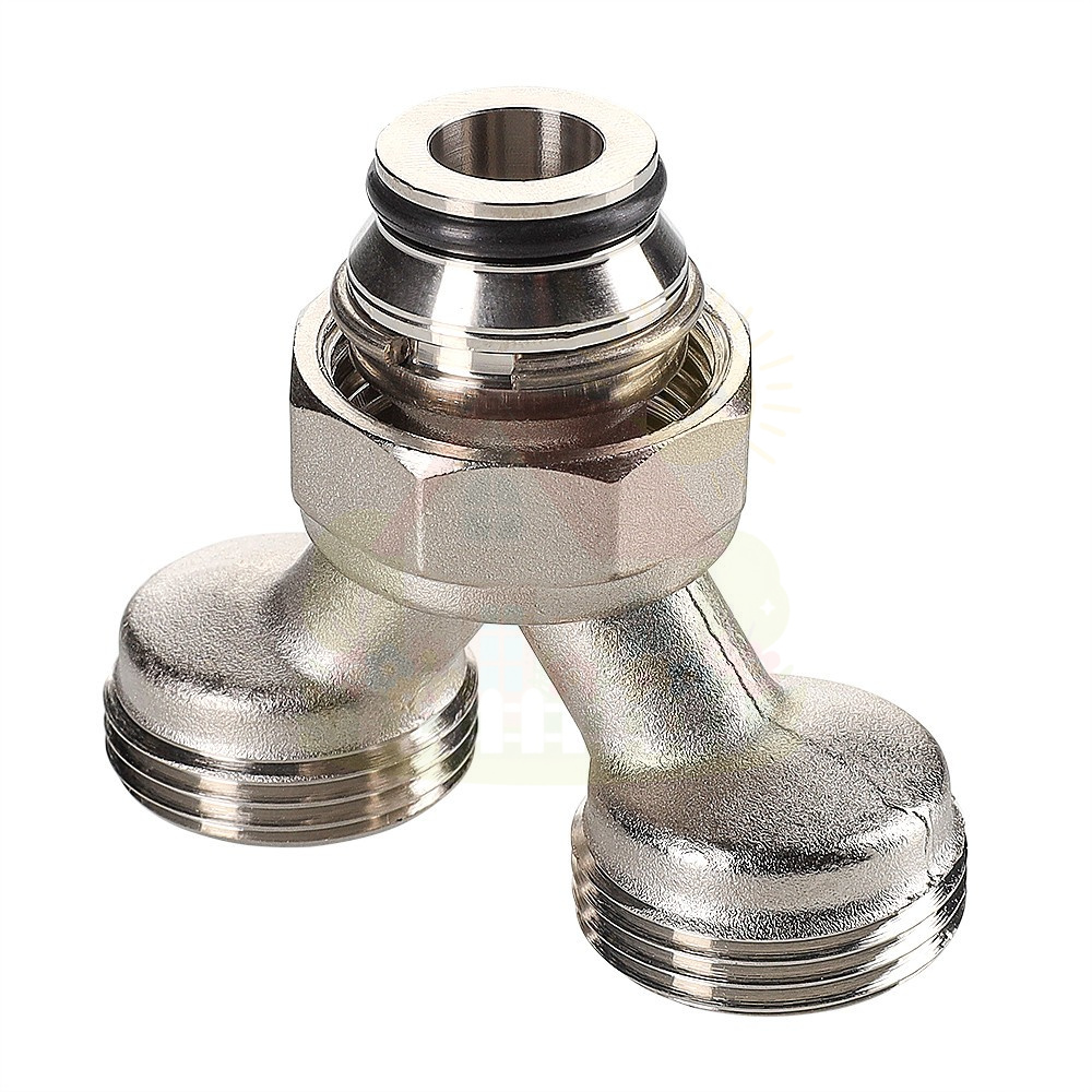 Инженерная сантехника Коллекторный разделитель потока Valtec 3/4"х3/4" под евроконус арт.VT.0681.NE.050505 — детальное фото
