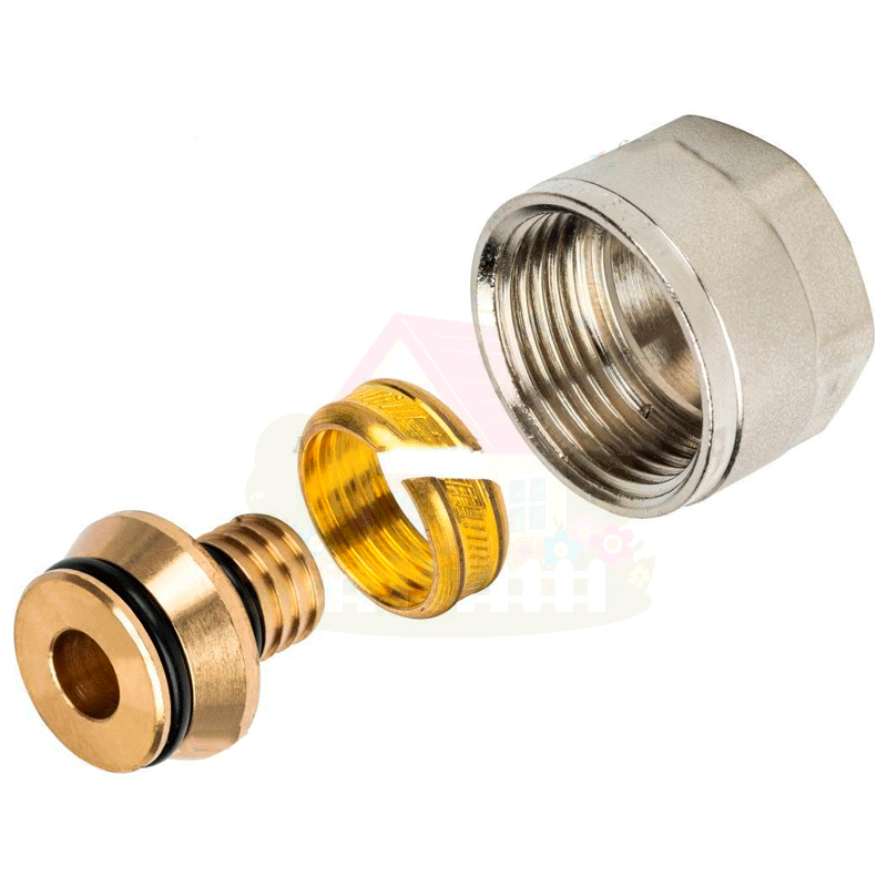 Инженерная сантехника Фитинг компрессионный Rommer для труб PEX 16х2.0х3/4" — детальное фото