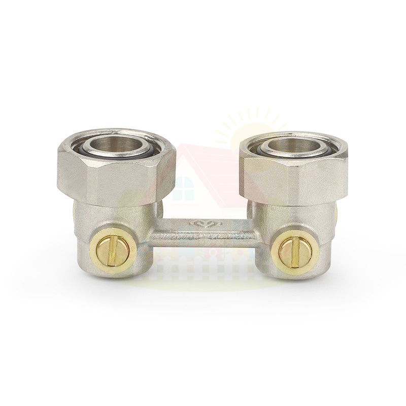 Инженерная сантехника Узел нижнего подключения прямой Varmega 3/4"х3/4"EK, НР/ВР резьба, для двухтрубных систем — детальное фото