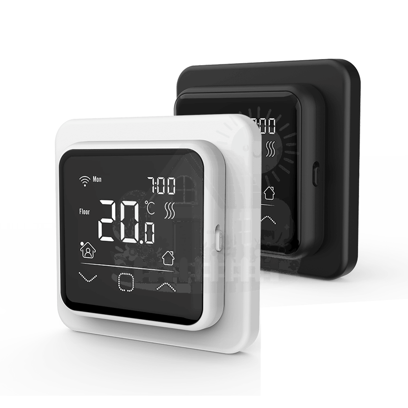 Инженерная сантехника Электронный терморегулятор IQWatt Smart Heat Wi-Fi Black/White — детальное фото
