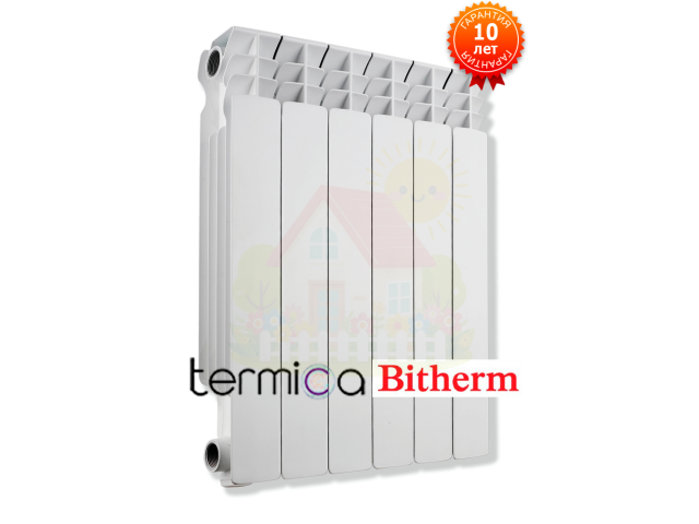 Инженерная сантехника Биметаллический радиатор TERMICA BITHERM 500 6 секций — детальное фото