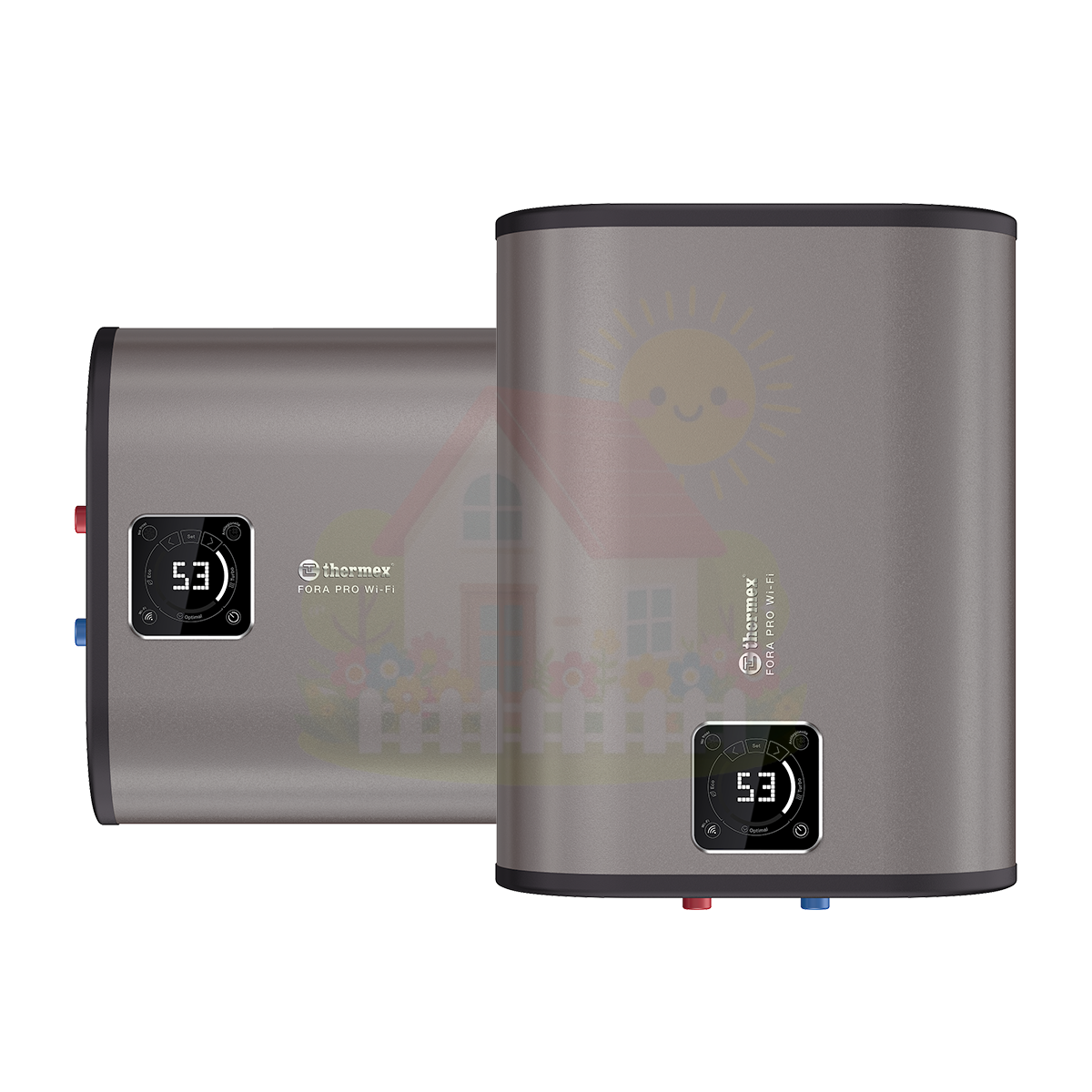 Инженерная сантехника Накопительный водонагреватель Thermex Fora Pro Wi-Fi 80 — детальное фото