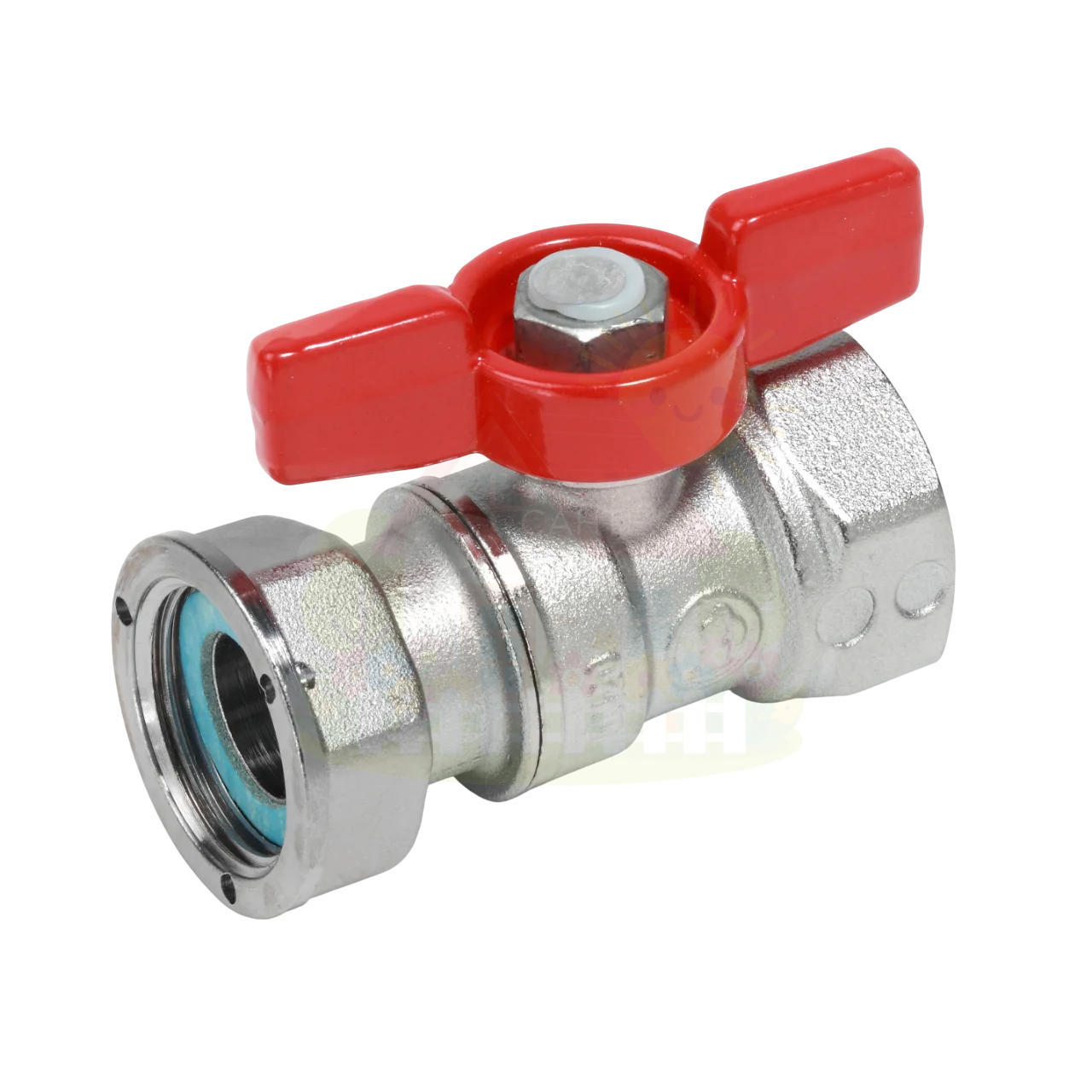 Инженерная сантехника Кран 1/2"x3/4" с накидной гайкой рукоятка бабочка Giacomini R251PX003 — детальное фото