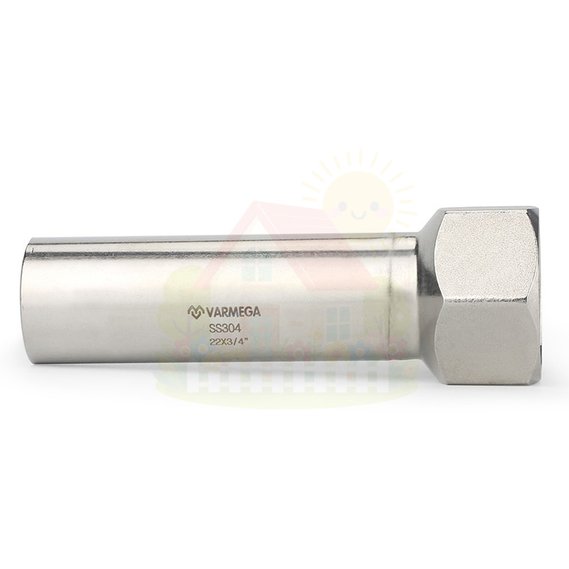 Инженерная сантехника Муфта раструбная Varmega Inox Press с ВР резьбой 35х1 1/4" мм — детальное фото