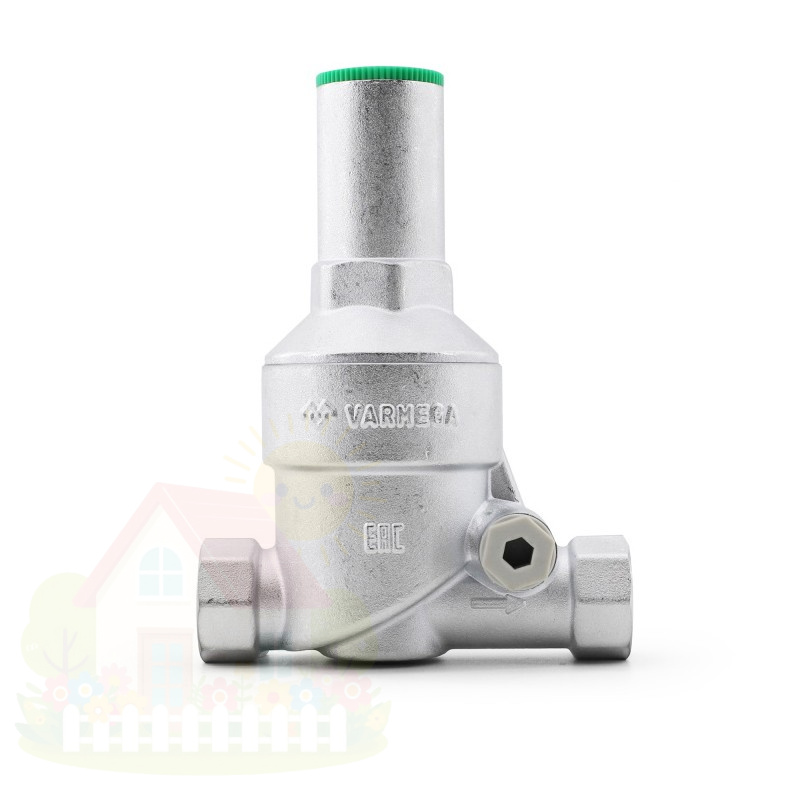 Купить Редуктор давления мембранный Varmega 3/4" PN25 с ВР-ВР резьбой — фото товара в каталоге