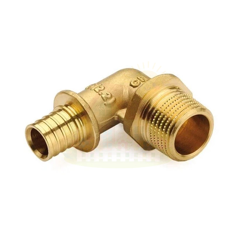 Инженерная сантехника Угол с НР резьбой ROMMER 16х1/2" мм, для сшитого полиэтилена — детальное фото