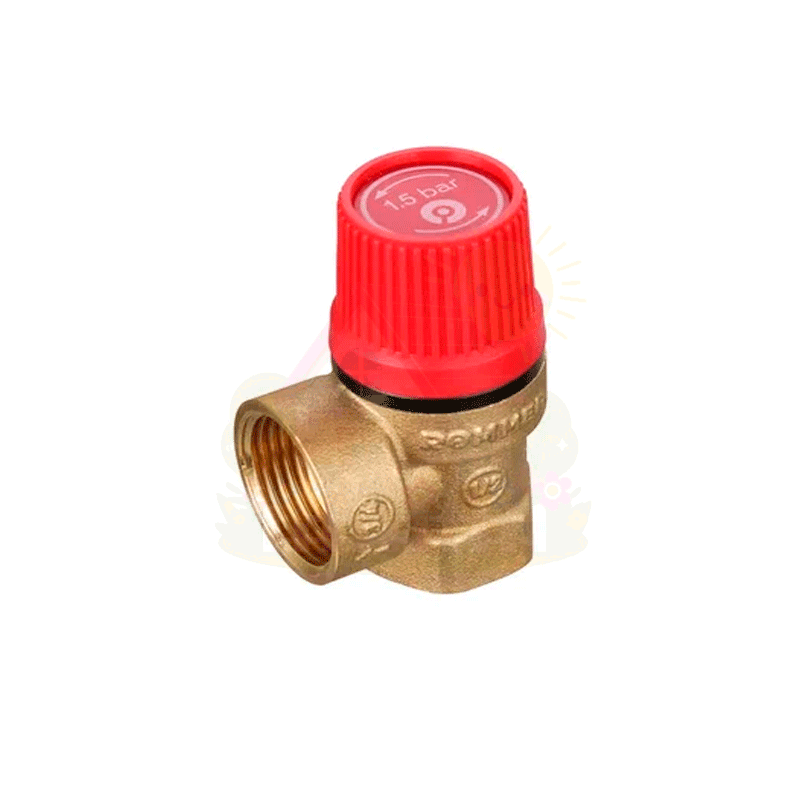 Инженерная сантехника Клапан предохранительный Rommer 1/2"х3/4" для отопления 2.5 Бар — детальное фото