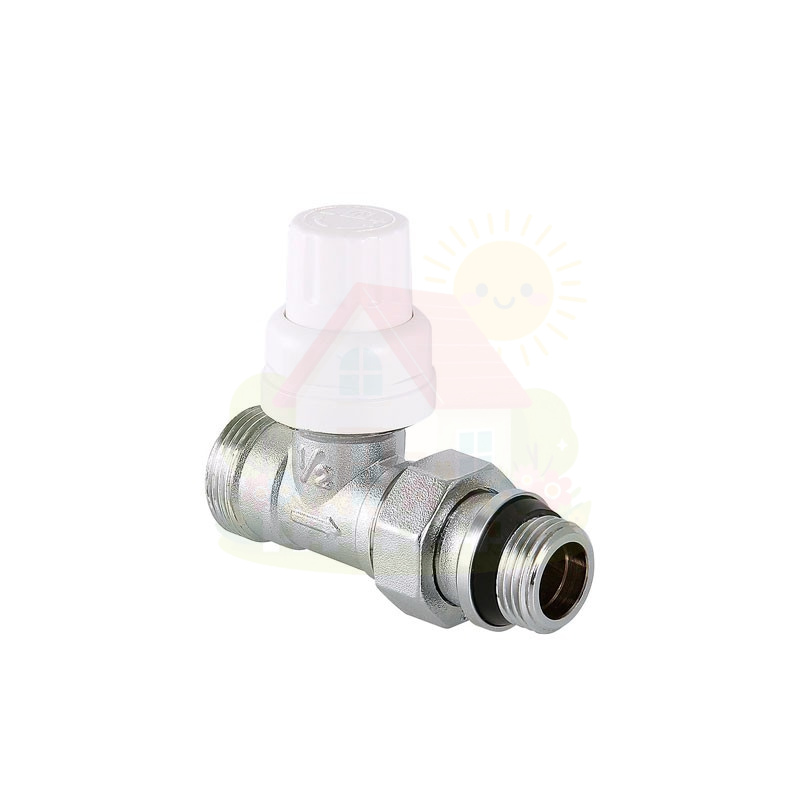 Инженерная сантехника Клапан радиаторный прямой Valtec 1/2"x3/4" арт.VT.032.NER.04 под евроконус — детальное фото