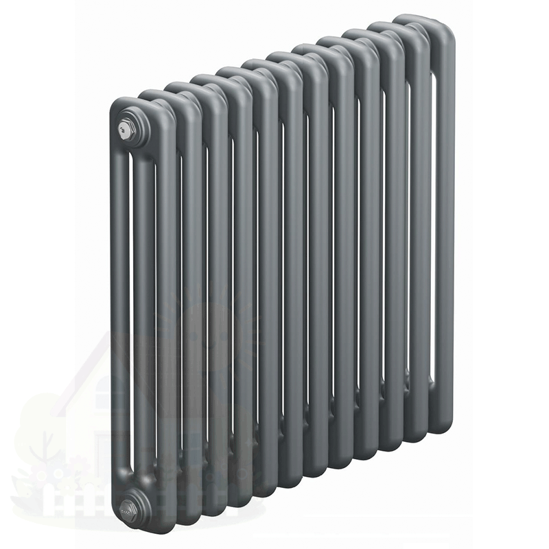 Купить Трубчатый радиатор Rifar Tubog 3057 12 секций цвет титан нижнее подключение — фото товара в каталоге