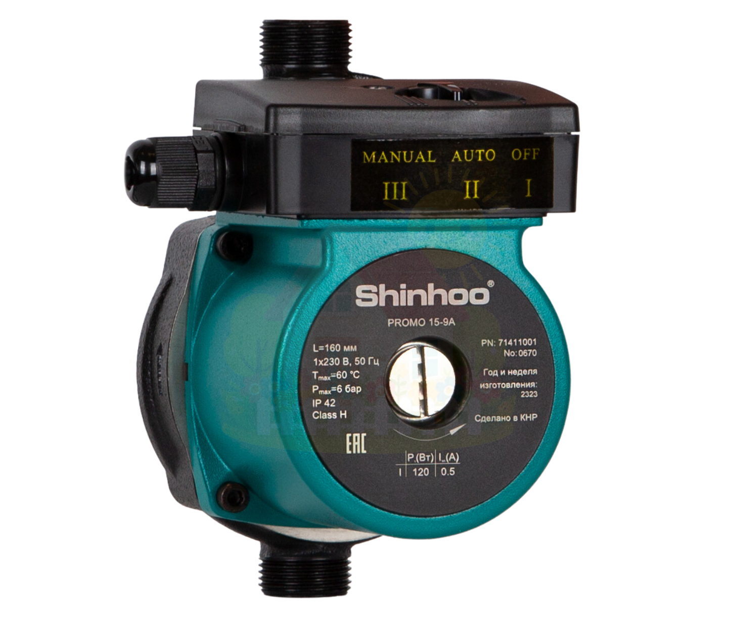 Инженерная сантехника Циркуляционный насос повышающий Shinhoo Promo 15-12A — детальное фото