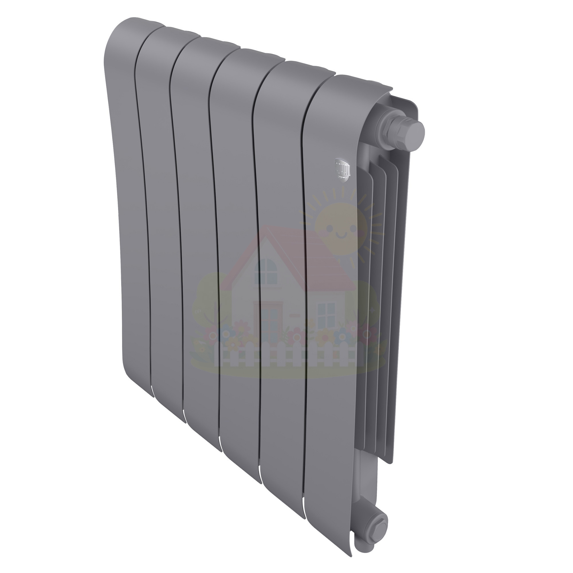 Инженерная сантехника Биметаллический радиатор Royal Thermo Infinity 500 Silver Satin (6 секций) — детальное фото