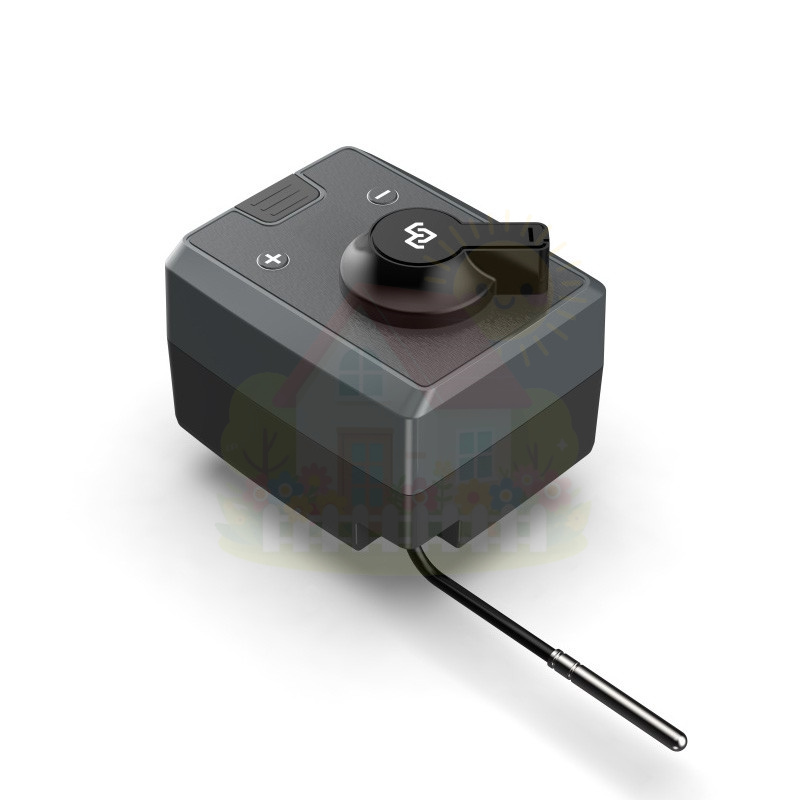 Инженерная сантехника Сервопривод поворотный-контроллер Varmega 230V AC 10Hm 90° 120 секунд с выносным датчиком 1-100°С — детальное фото