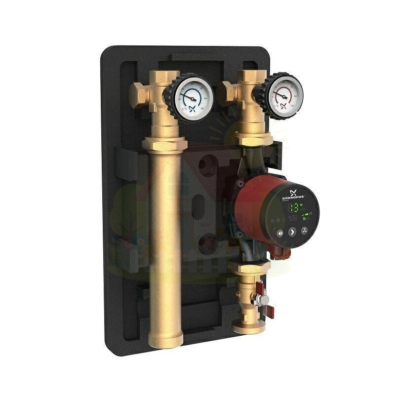 Инженерная сантехника Насосная группа с прямым контуром 1" Grundfos HEATMIX D25 ALPHA2 60 — детальное фото