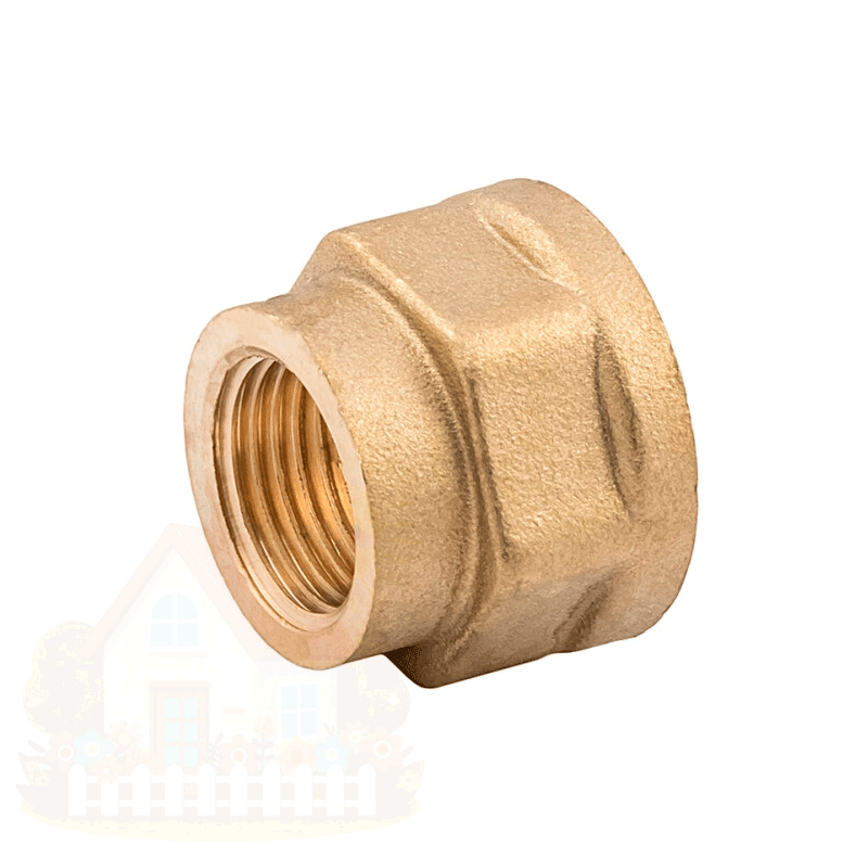 Купить Муфта латунная резьбовая Elsen переходная 3/8"х1/2" с ВР резьбой — фото товара в каталоге