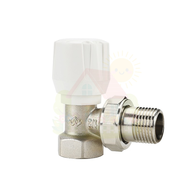 Инженерная сантехника Клапан радиаторный угловой Varmega 1/2" резьба внутренняя/наружная — детальное фото