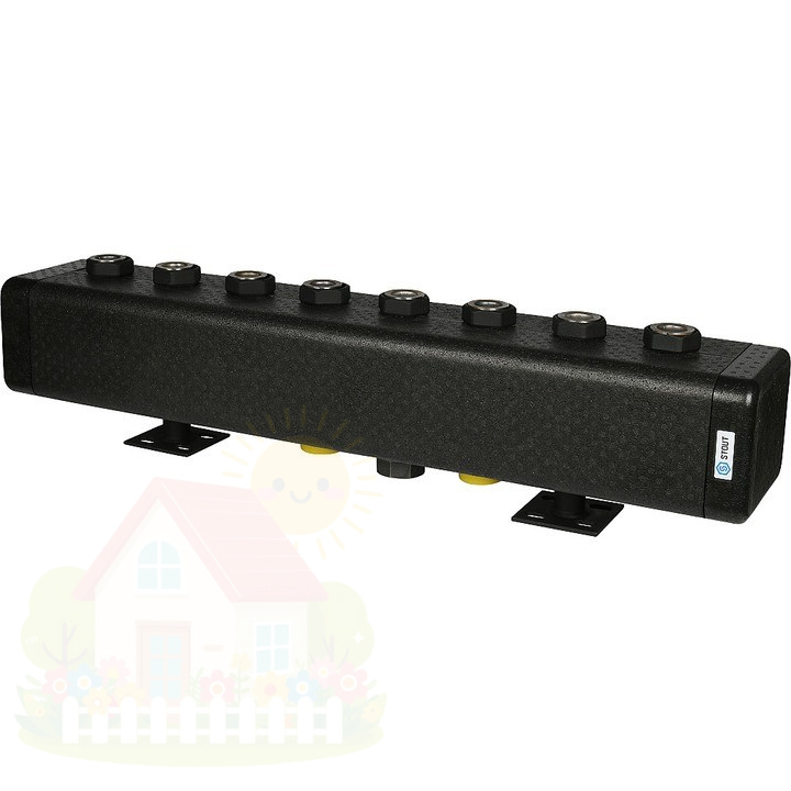Купить Распределительный коллектор на 3 контура в теплоизоляции DN 32 Stout SDG-0016-005003 — фото товара в каталоге