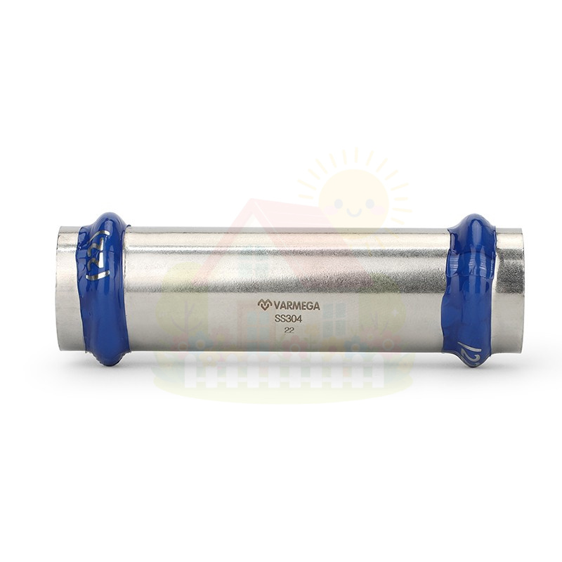 Инженерная сантехника Муфта двухраструбная Varmega Inox Press 18х18 мм — детальное фото