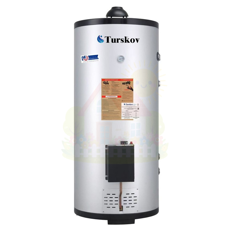 Инженерная сантехника Газовый накопительный водонагреватель Turskov VIC200L с пьезорозжигом — детальное фото