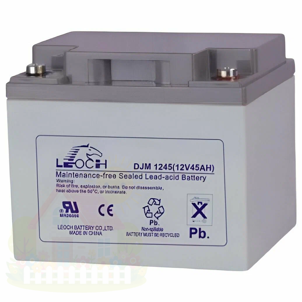 Купить Аккумулятор Leoch DJM 1245 емкостью 45 Ач для источника бесперебойного питания BAXI Reserve 300/3 — фото товара в каталоге