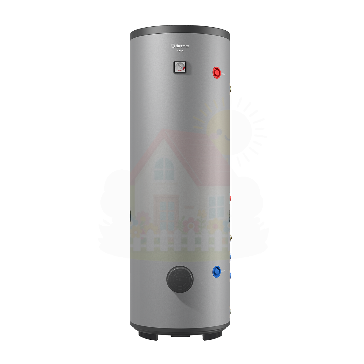 Инженерная сантехника Бойлер косвенного нагрева из нержавейки Thermex Nixen 250 F (Combi) — детальное фото