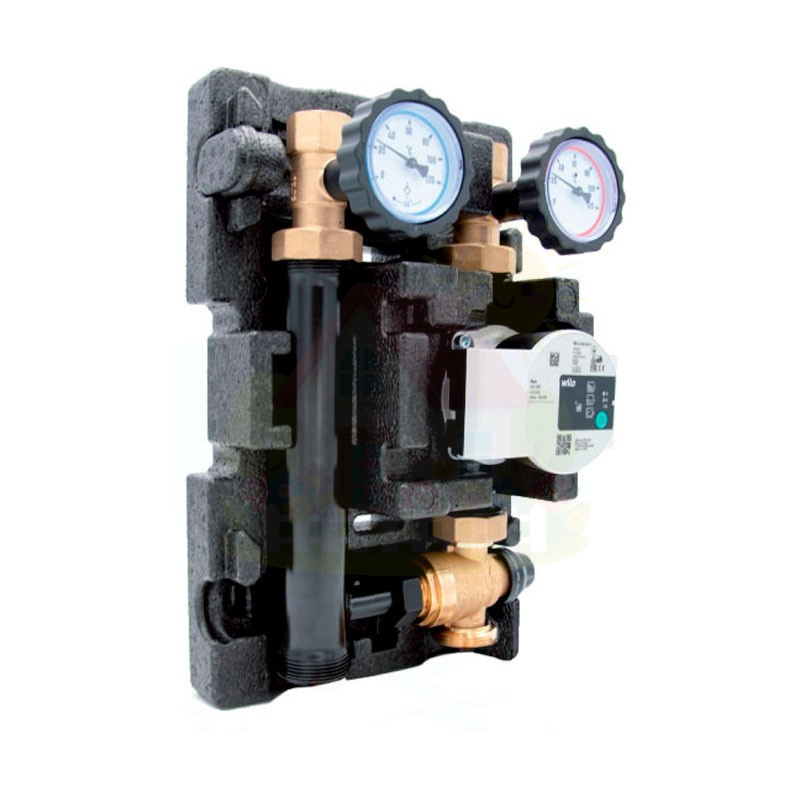 Инженерная сантехника Насосная группа Huch ENTEC TK DN25 Eco 2 без насоса со встроенным термостатом 20-45°C — детальное фото