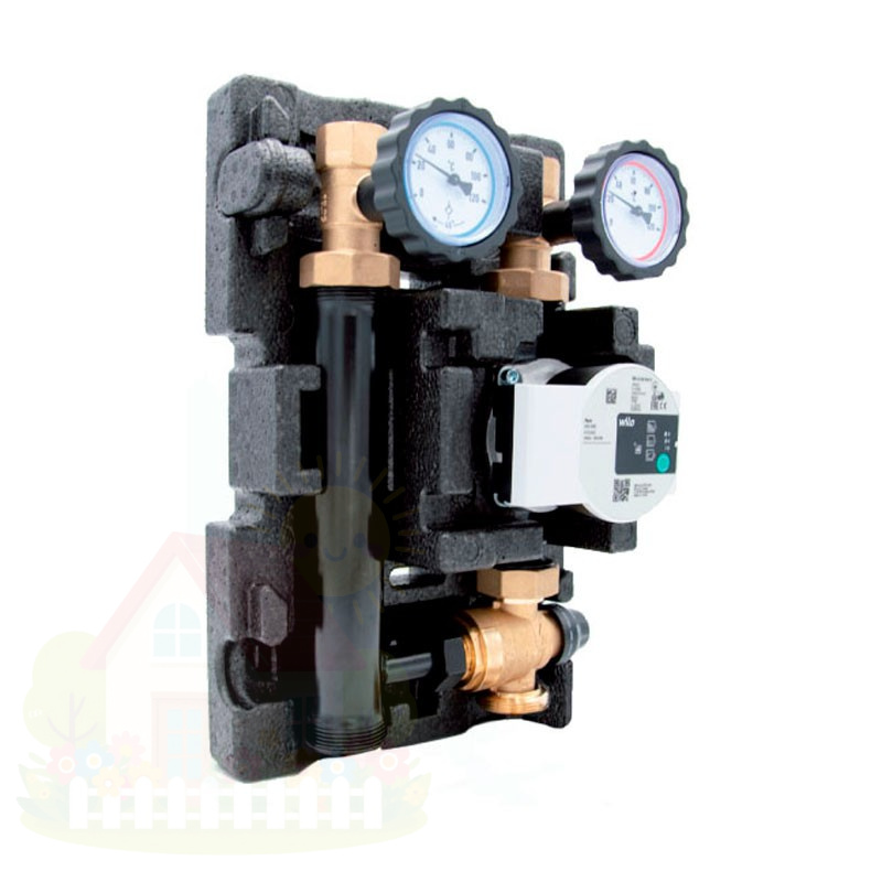 Купить Насосная группа Huch ENTEC TK DN25 Eco 2 без насоса со встроенным термостатом 20-45°C — фото товара в каталоге