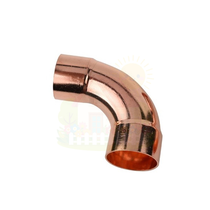 Инженерная сантехника Отвод двухраструбный 90° JINTIAN медный 28мм — детальное фото