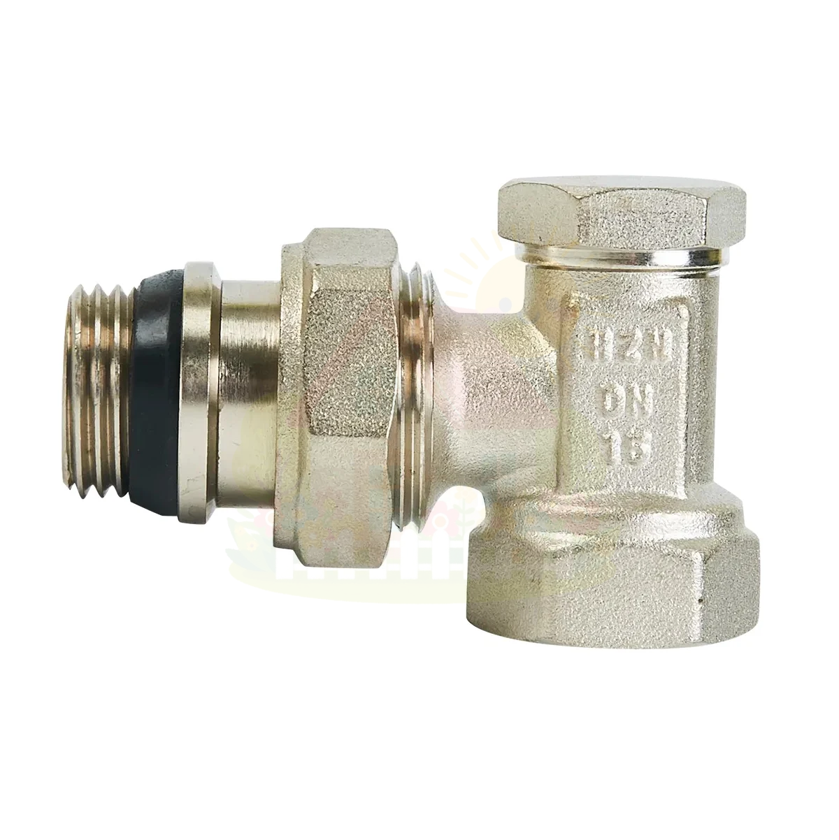 Инженерная сантехника Клапан радиаторный запорный угловой 3/4" Heizen SVS 549-20 — детальное фото