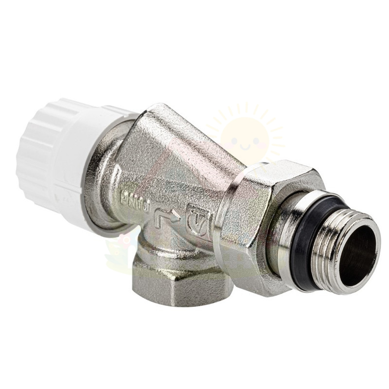 Инженерная сантехника Клапан радиаторный осевой Valtec М30х1,5 DN15 1/2" арт.VT.179.NRC.04 — детальное фото