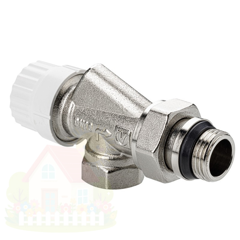 Купить Клапан радиаторный осевой Valtec М30х1,5 DN15 1/2" арт.VT.179.NRC.04 — фото товара в каталоге