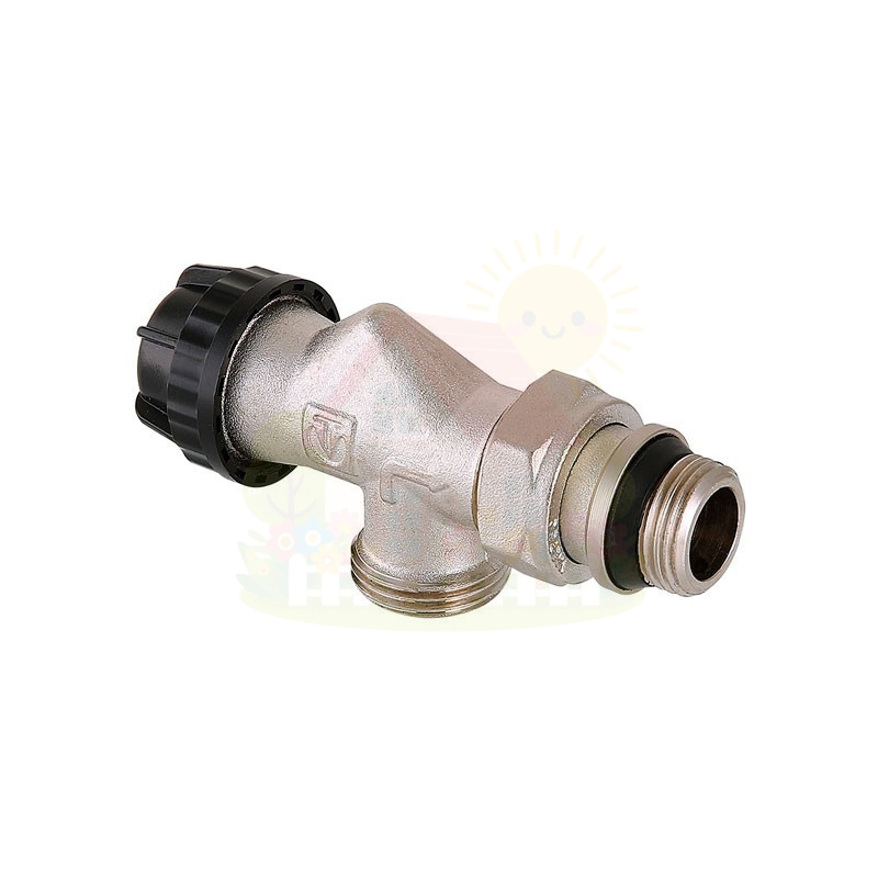 Инженерная сантехника Клапан радиаторный осевой Valtec 1/2"x3/4" арт.VT.180.NER.04 под евроконус — детальное фото