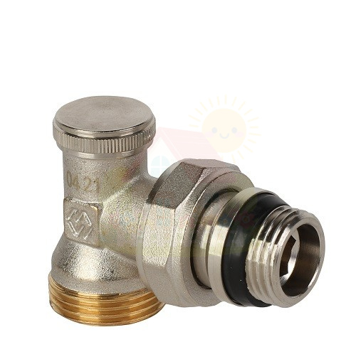 Инженерная сантехника Клапан настроечный угловой MVI 1/2" резьба наружная/наружная под евроконус — детальное фото