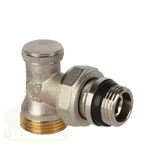 Купить Клапан настроечный угловой MVI 1/2" резьба наружная/наружная под евроконус — фото товара в каталоге